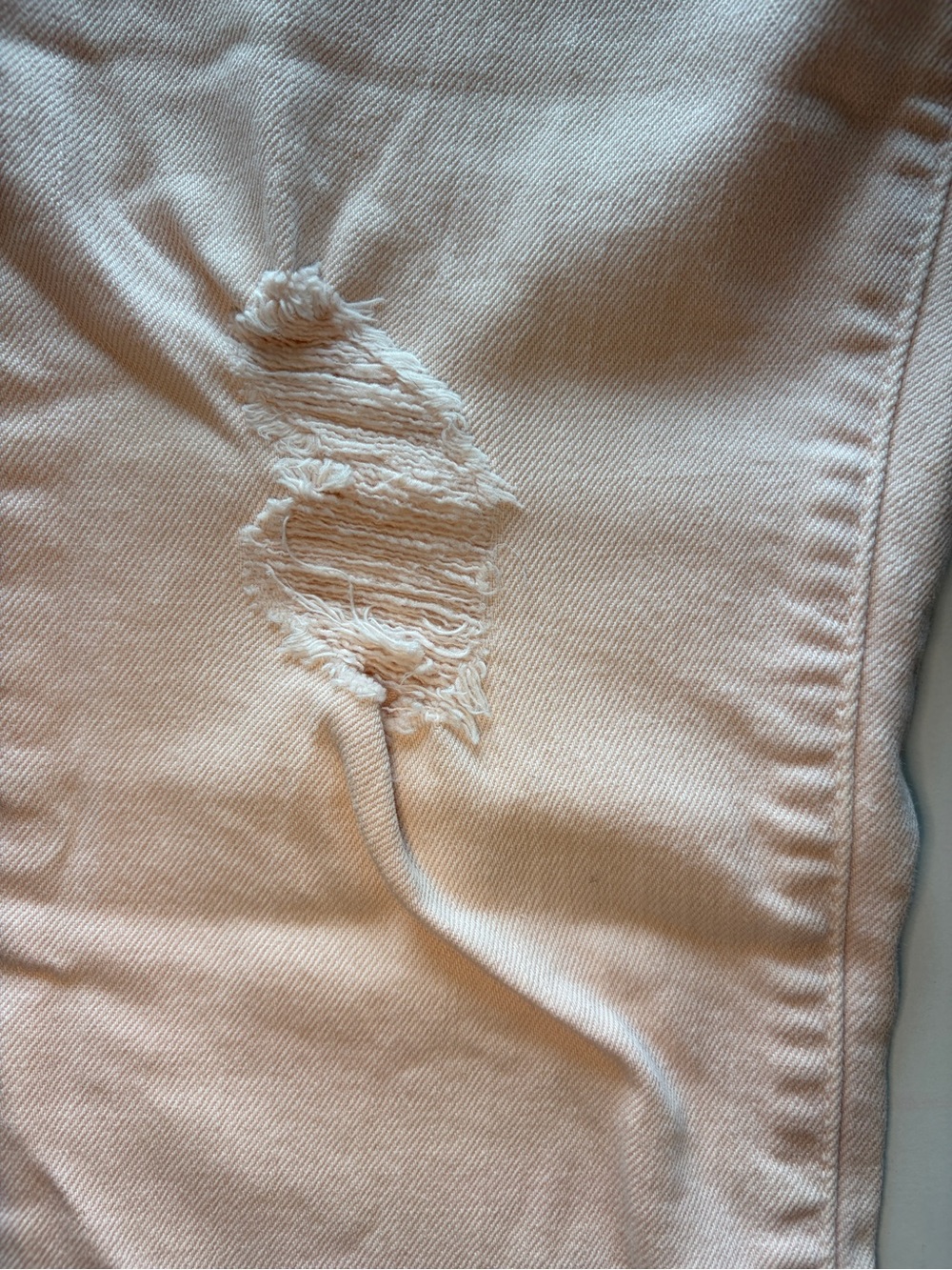 Current/Elliott distressed light pink skinny denim jeans women’s size 26/0 - Picture 2 of 7